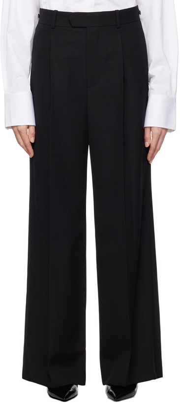 Photo: Carven Black Straight Leg Trousers