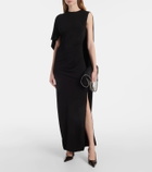Stella McCartney Caped ruched gown