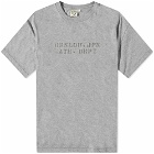 orSlow Men's JPN Ath Dept Print T-Shirt in Heather Grey
