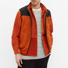 Albam Men's Sherpa Fleece Vest in Orange