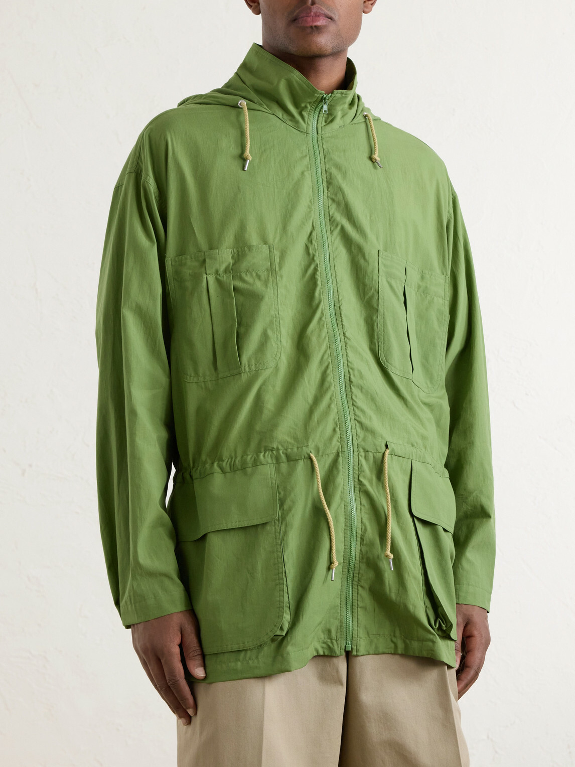 Auralee - Cotton-Poplin Blouson - Green