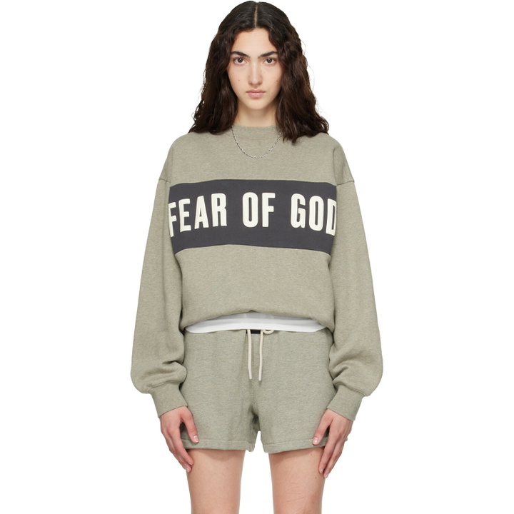 Photo: Fear of God ESSENTIALS Gray Classic Sweatshirt