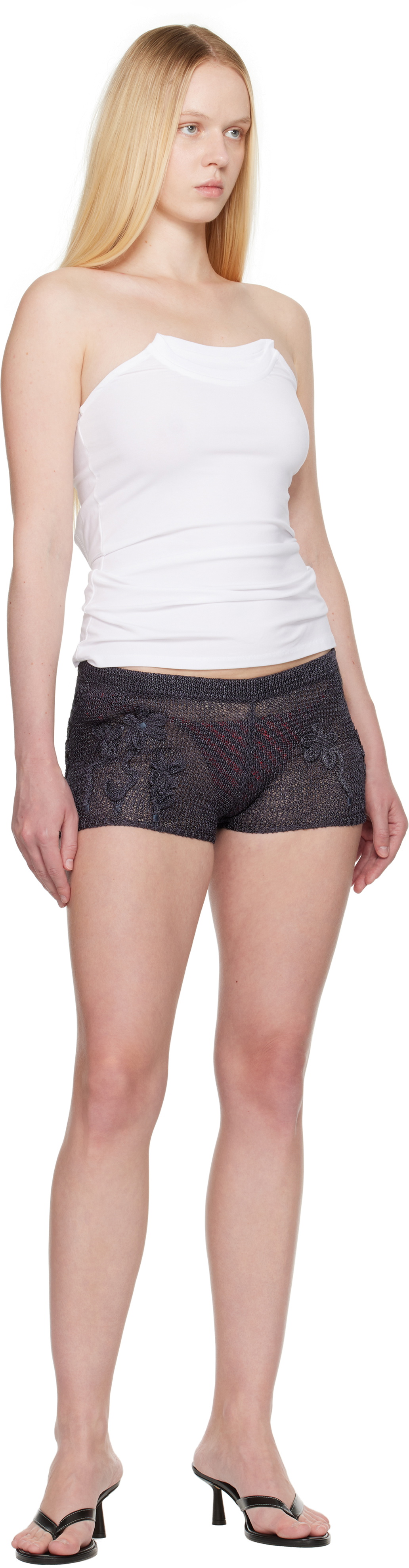 Paloma Wool Gray Jed Shorts