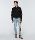 Amiri - Bones wool-blend varsity jacket