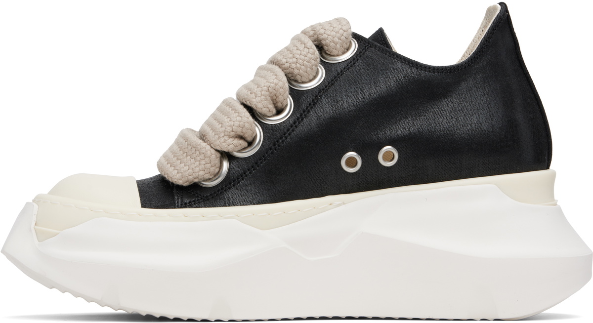 Rick Owens DRKSHDW Black Hollywood Jumbo Laces Abstract Low