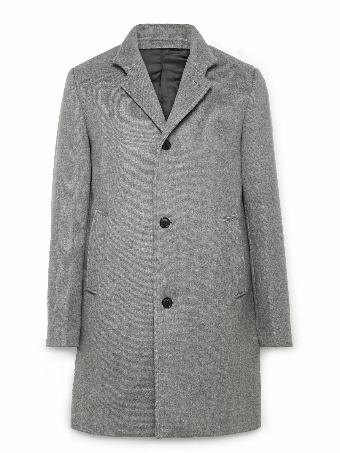 Club Monaco - Loukas Wool-Blend Flannel Coat - Gray Club Monaco