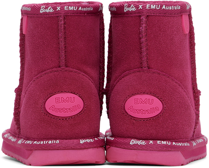 EMU Kids Pink Barbie Wallaby Mini Boots