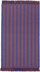 HAY Brown & Blue Striped Door Mat