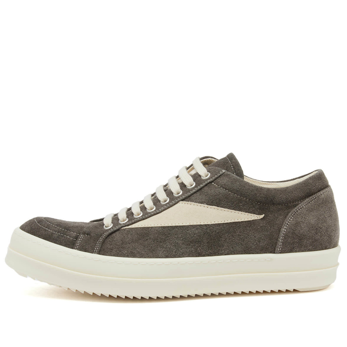 スニーカー DRKSHDW | HIGH VINTAGE SNEAKERS DUST COTTON MOLESKIN Rick Owens DRKSHDW Men's Moleskin Vintage Sneakers in Dust
