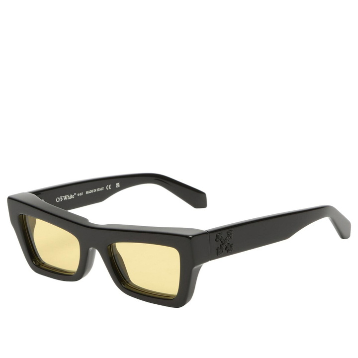 Photo: Off-White Sunglasses Charleston Sunglasses in Black/Yellow 