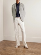 Loro Piana - Striped Virgin Wool-Blend Blazer - Blue