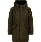 A.P.C. - Benoit Wool-Blend Hooded Parka - Green