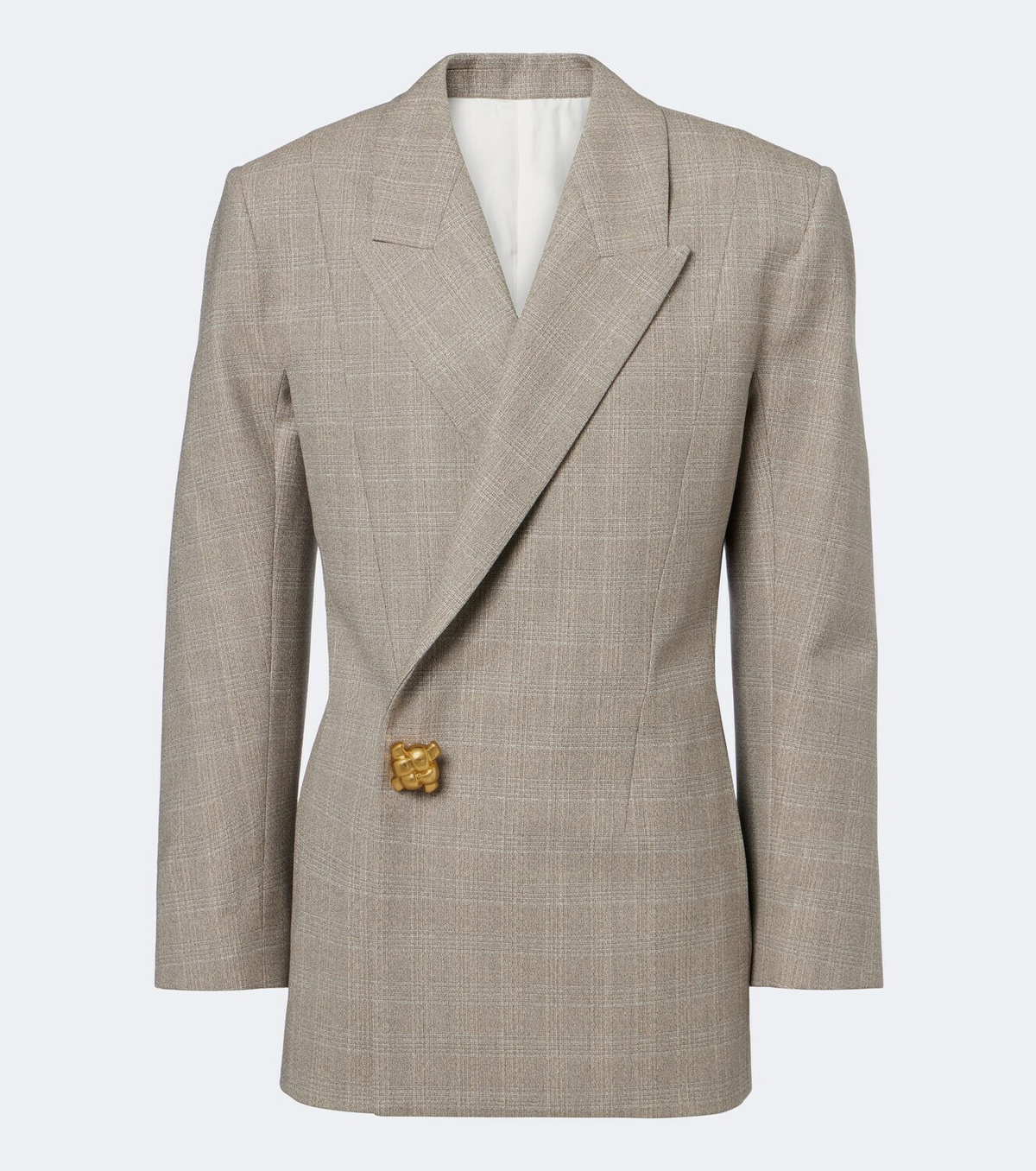 Bottega Veneta Checked double-breasted wool blazer