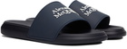 Alexander McQueen Navy Pool Slides