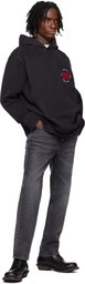 Solid Homme Gray Solid House Logo Hoodie