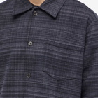 Palmes Men's Ellison Check Overshirt in Black