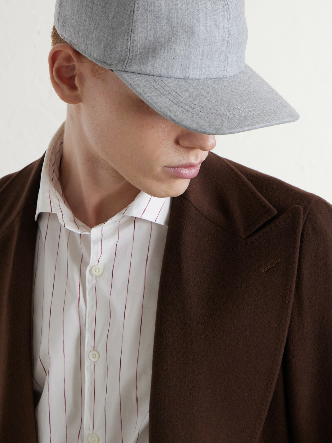 Canali - Striped Cotton-Poplin Shirt - White