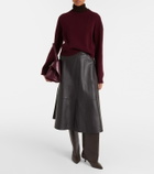Fforme Marcela cropped wool and cashmere sweater