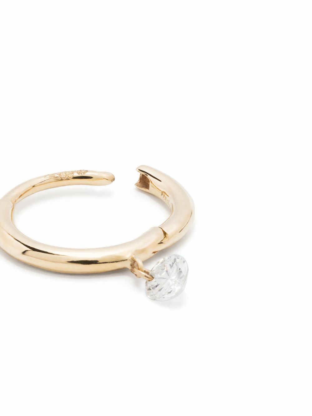 Persée 18K Yellow Gold Drop Hoop Earring