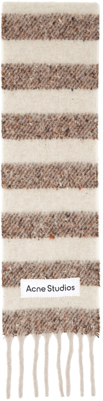 Check Alpaca Wool Blend Bouclé Scarf in Sand beige | Burberry® Official