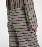 Oséree Lumière striped straight pants