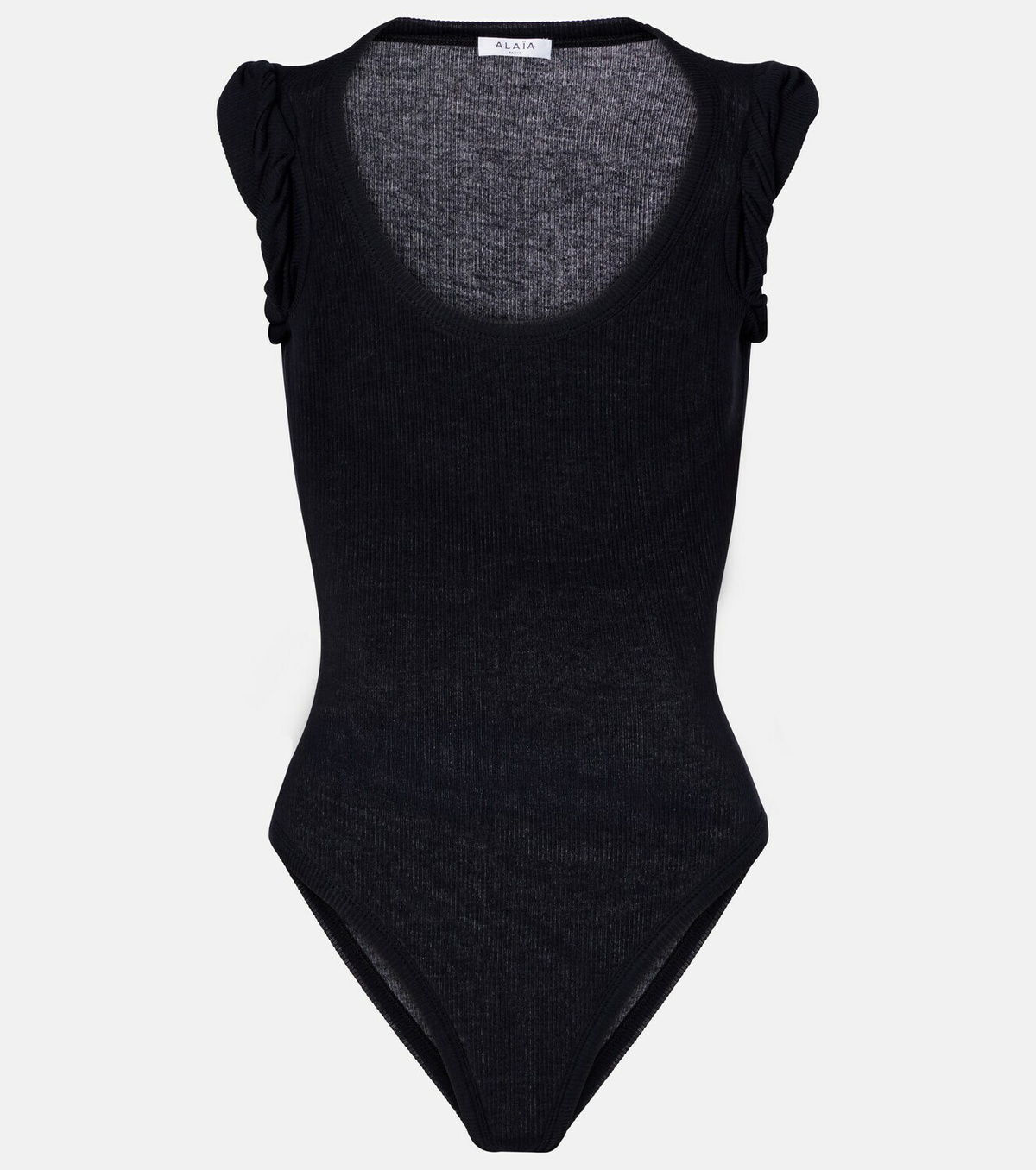 Alaïa Ribbed-knit bodysuit
