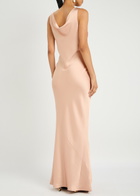 Norma Kamali Maria Satin Gown Light Pink