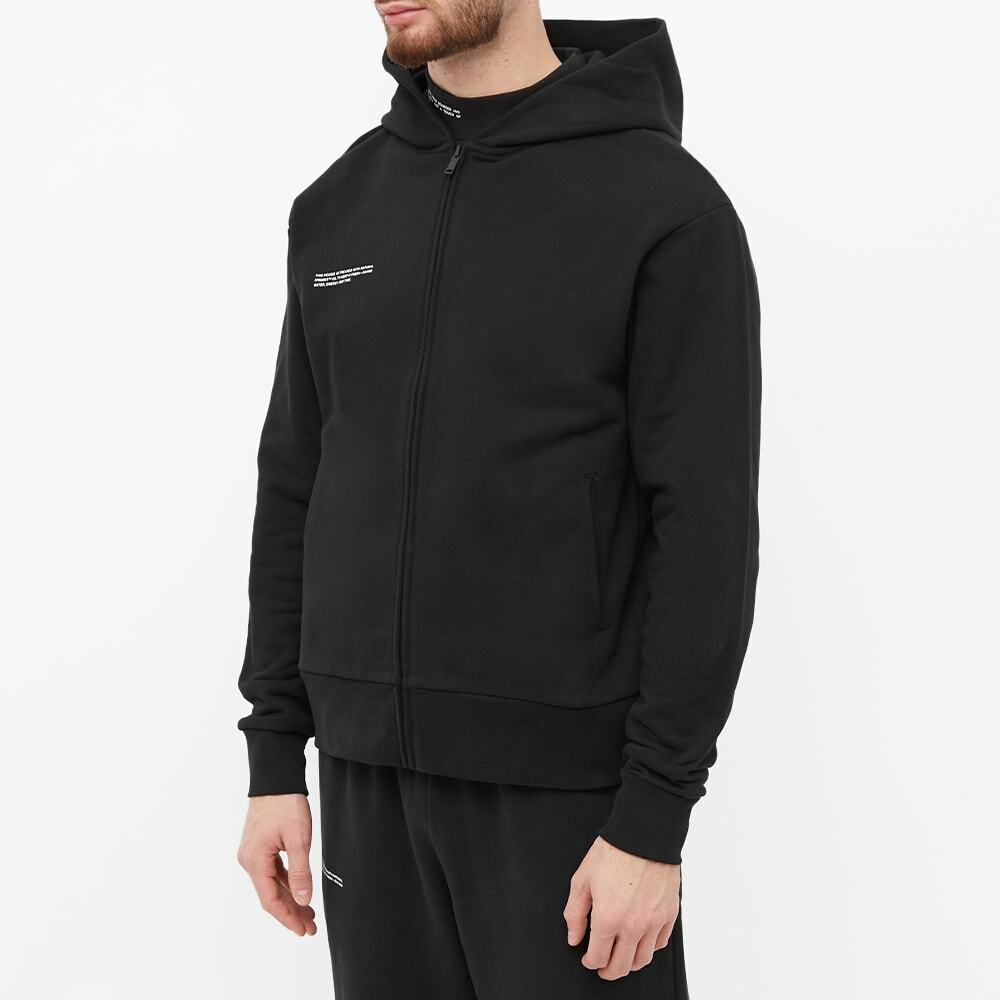 Pangaia 365 Zipped Hoodie in Black