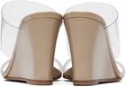 Maryam Nassir Zadeh Beige Olympia Wedge Heeled Sandals