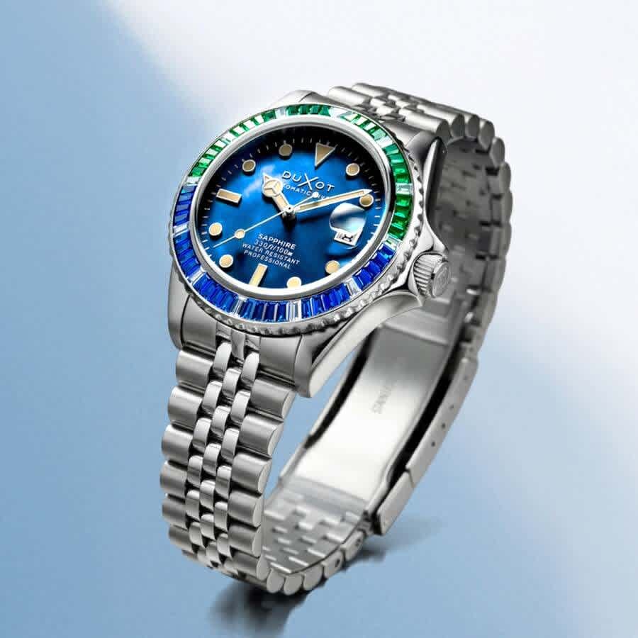 Duxot Atlantica 40 Rainbow Automatic Blue Dial Mens Watch DX-2077-44
