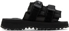 Suicoke Black MOTO-Puffab Sandals
