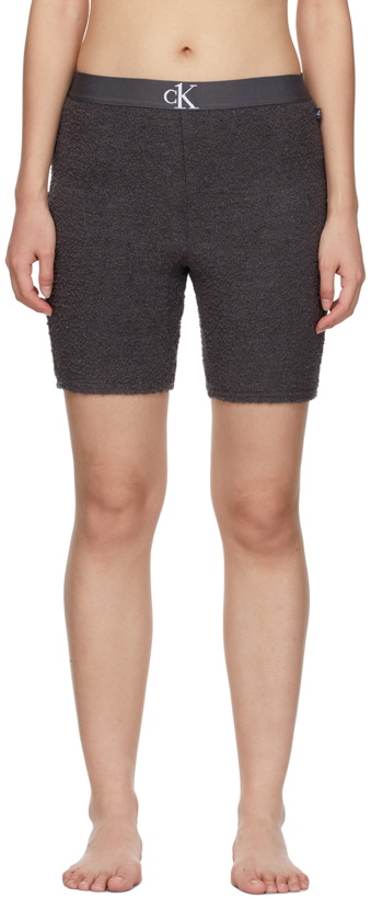 Photo: Calvin Klein Underwear Grey Plush Shorts