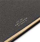 Smythson - Panama Soho Cross-Grain Leather Notebook - Black