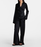 Rick Owens Laura satin wrap top