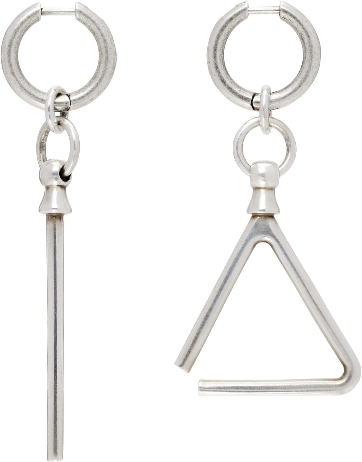 Ann Demeulemeester Silver Mieke Single Earring Ann