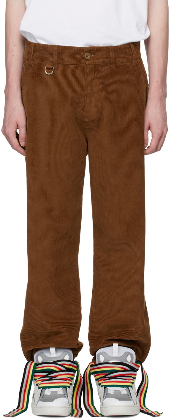 drew house SSENSE Exclusive Brown Cotton Trousers