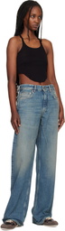 Rick Owens DRKSHDW Black Temple Basic Cropped Tank Top