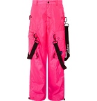 Off-White - Wide-Leg Logo-Detailed Ripstop Cargo Trousers - Pink
