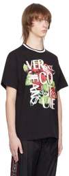 Versace Jeans Couture Black Rose T-Shirt