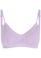 Chantelle Lace-embellished Padded Bralette Lilac
