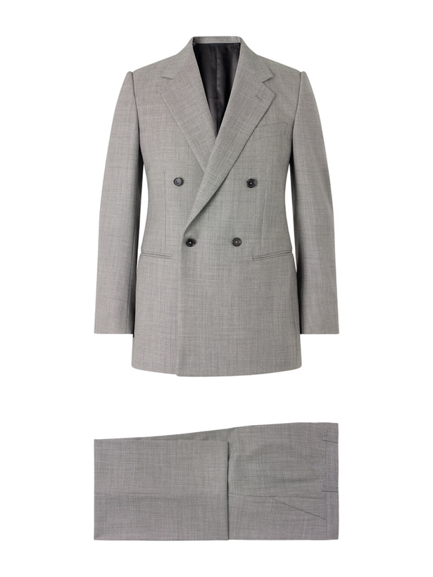Photo: Husbands - Double-Breasted Birdseye Wool Suit - Gray