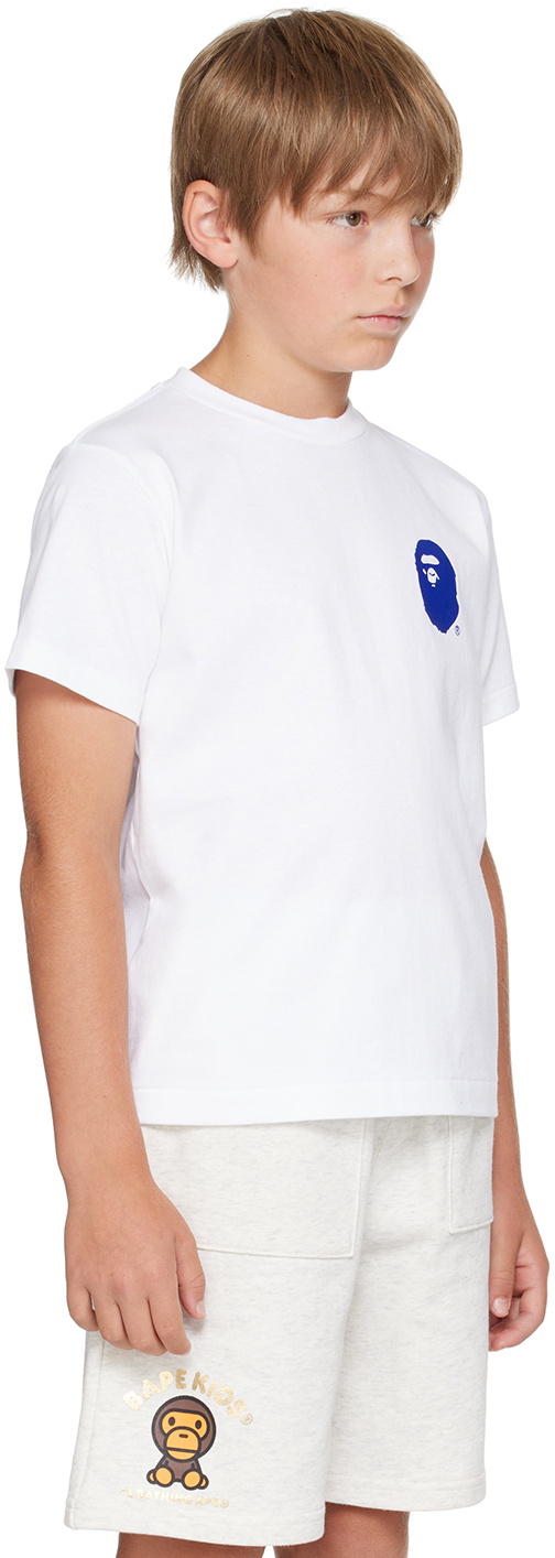 BAPE Kids White Colorful A Bathing Ape T-Shirt