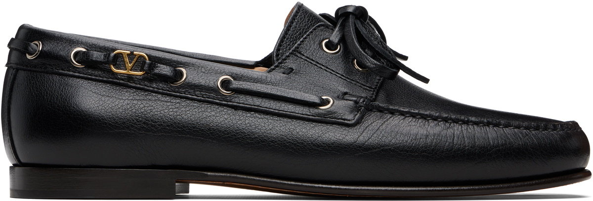 Valentino Garavani Black Palm Avenue Loafers