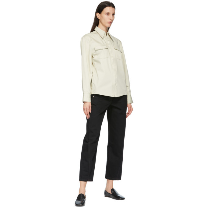 Lemaire Off-White Denim Zipped Shirt Lemaire