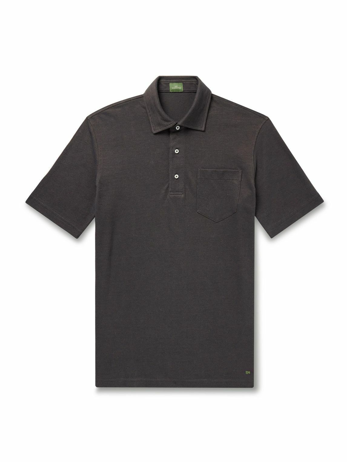 Sid Mashburn - Cotton-Terry Polo Shirt - Blue Sid Mashburn