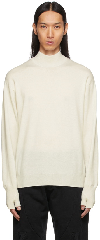 Photo: Undercover Off-White Wool Cashmere Turtleneck