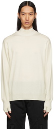 Undercover Off-White Wool Cashmere Turtleneck