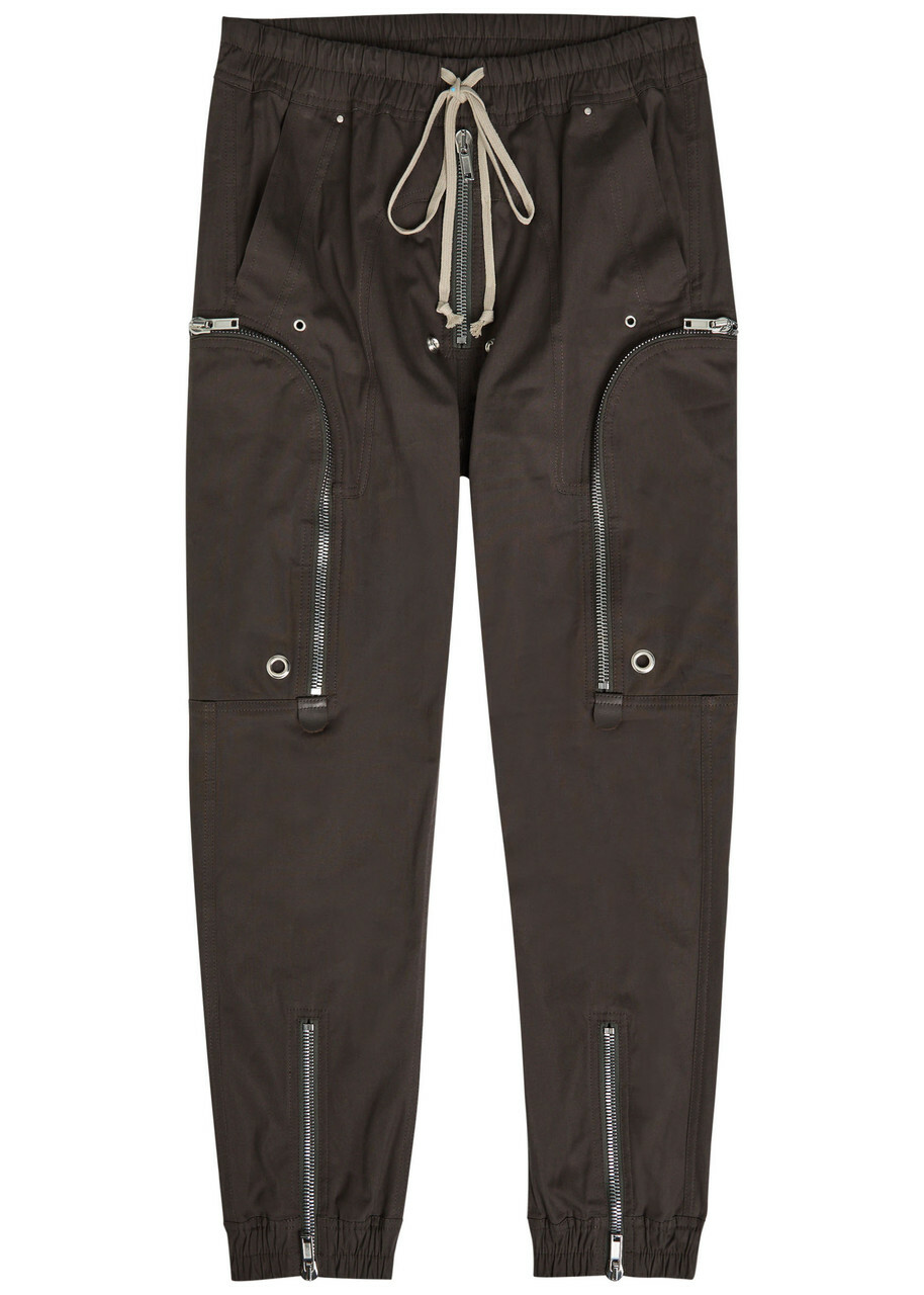 パンツ RICK OWENS BAUHAUS BELA CROPPED PANTS Rick Owens Black Bauhaus Bela Cargo Pants Rick Owens
