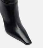 Amina Muaddi Jamie 80 leather over-the-knee boots