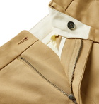 Barena - Masco Tapered Pleated Cotton-Twill Trousers - Brown